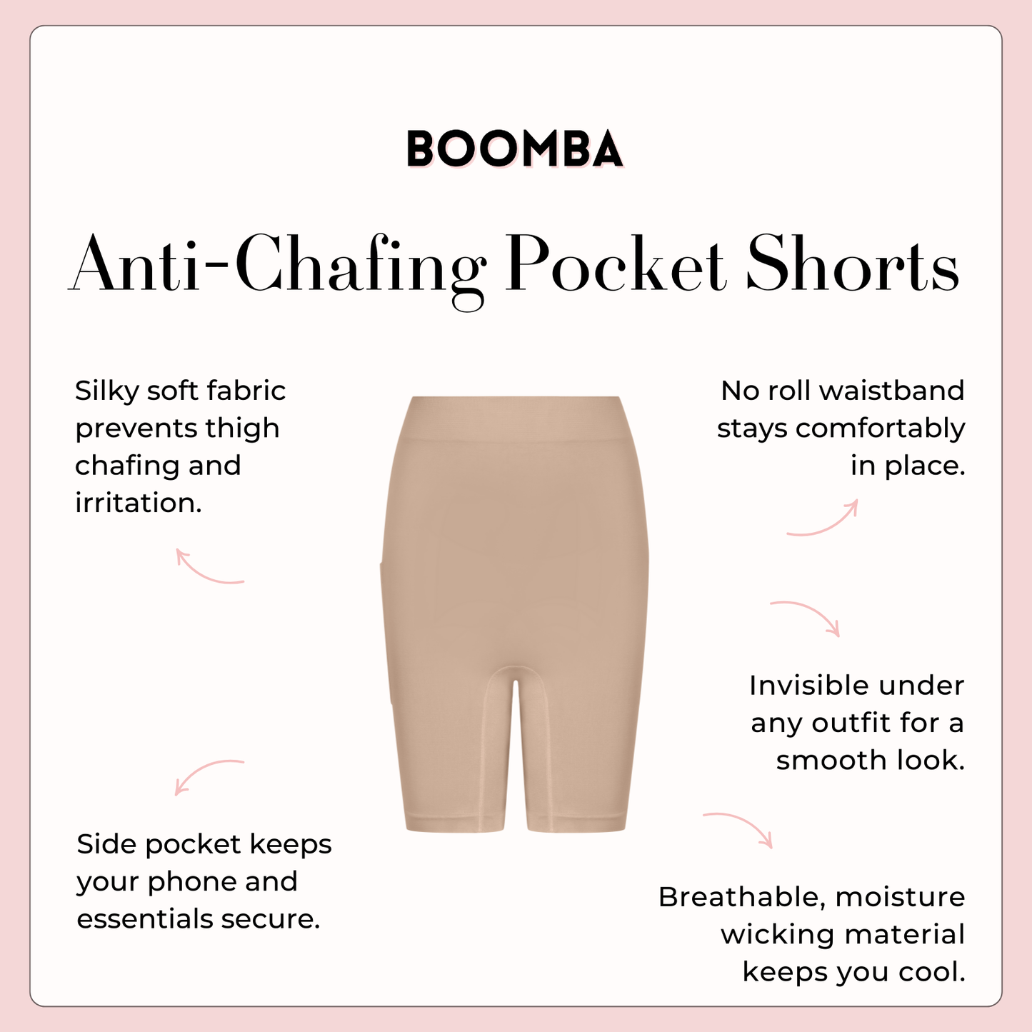 Anti-Chafing Pocket Shorts