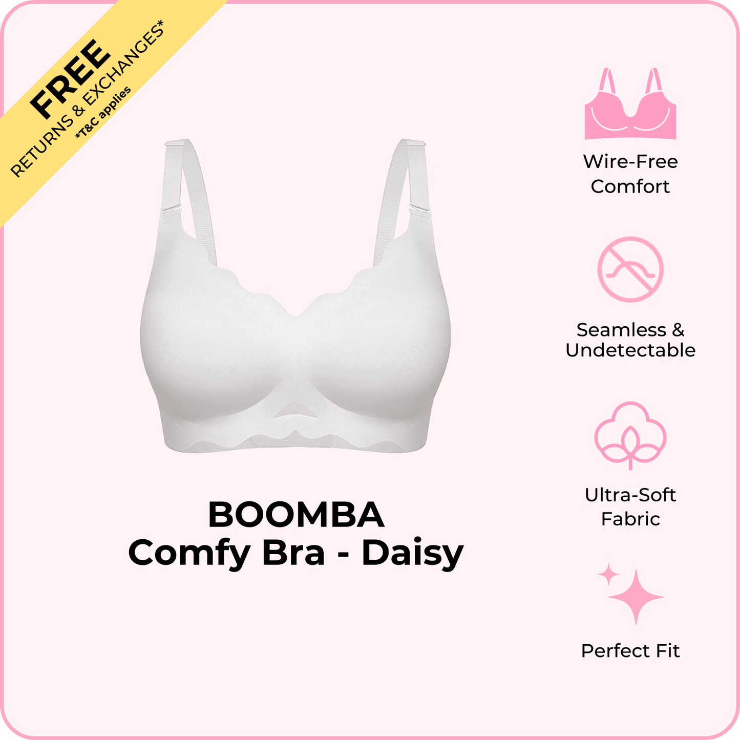 BOOMBA Comfy Bra - Daisy