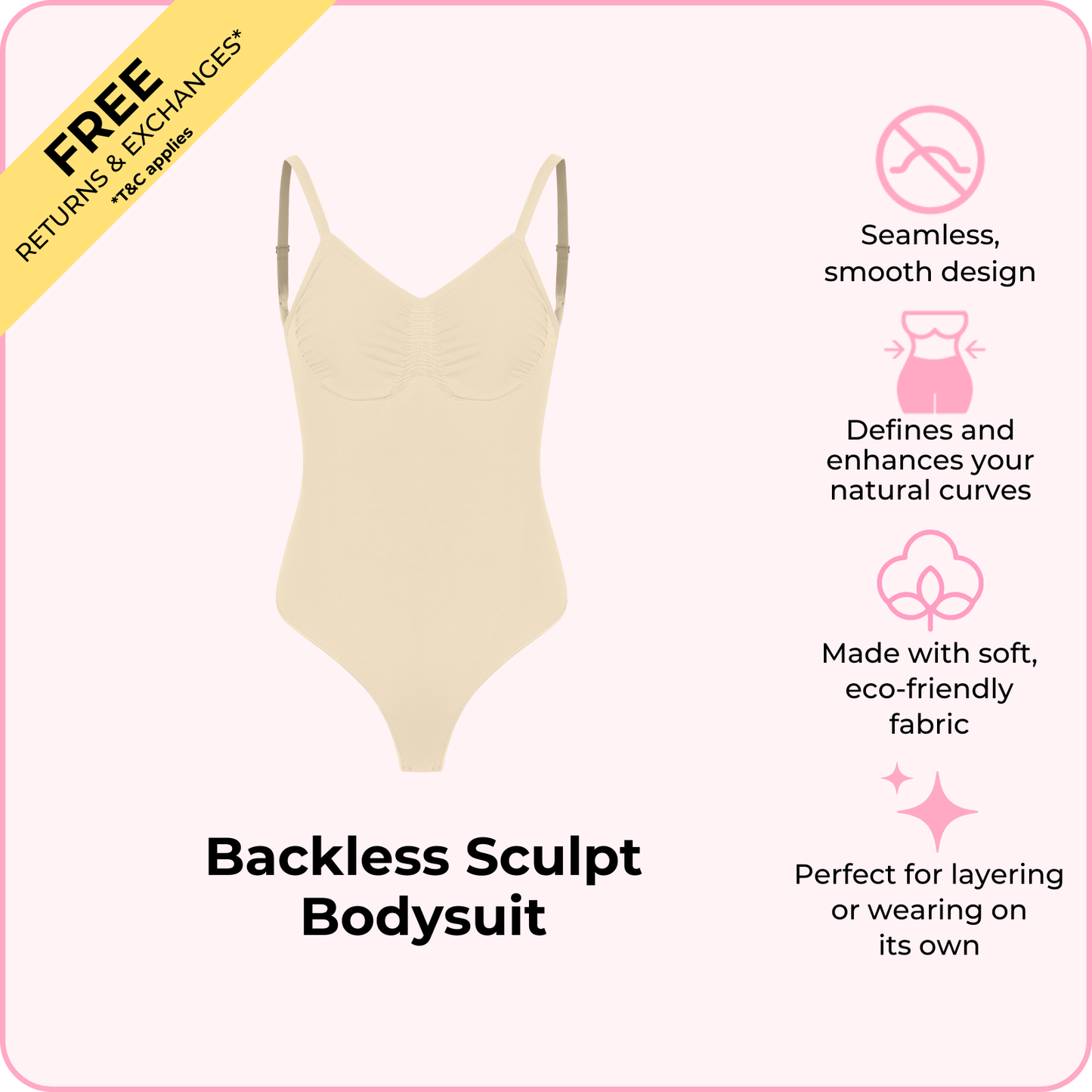 Backless Sculpt Bodysuit