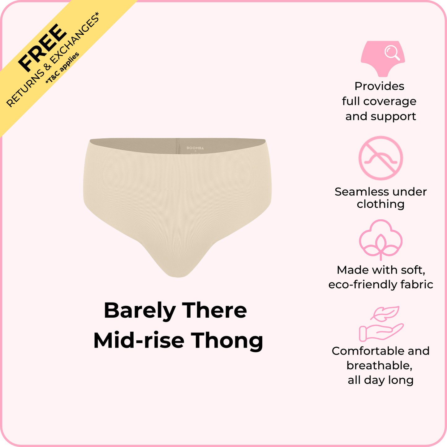 Barely There Mid-rise Thong