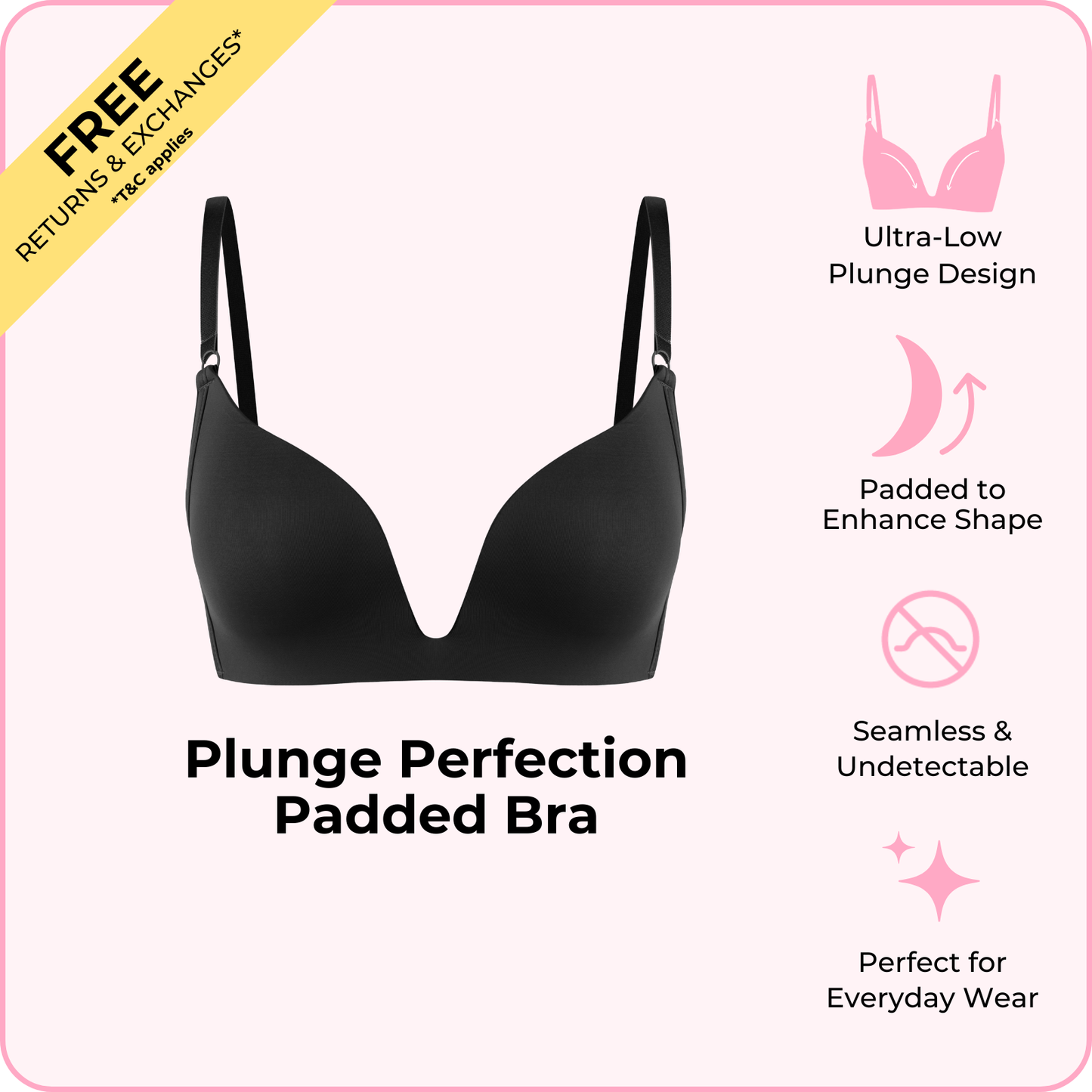 Plunge Perfection Padded Bra