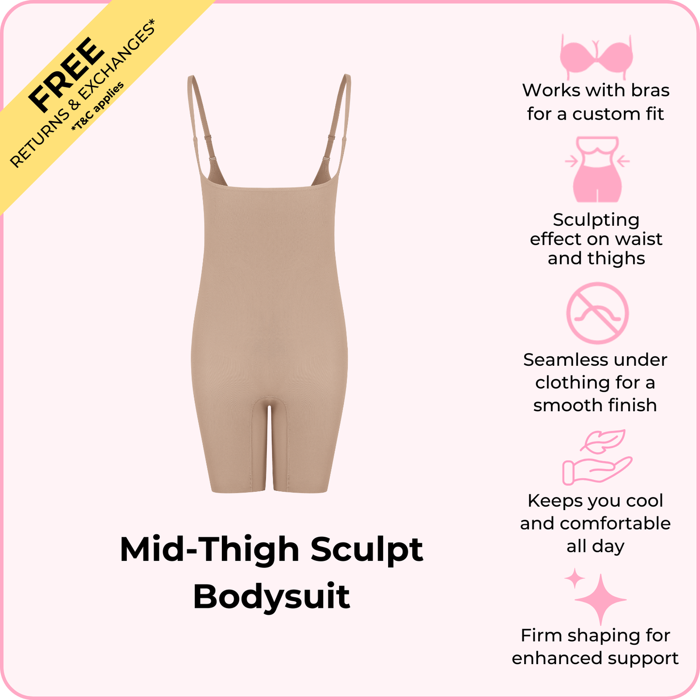 Mid-Thigh Sculpt Bodysuit